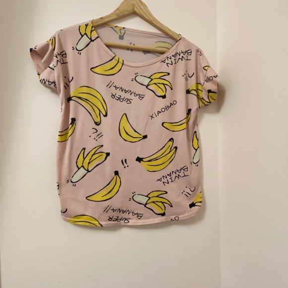 Banana shirt. Girls M shirt. - Picture 2 of 3